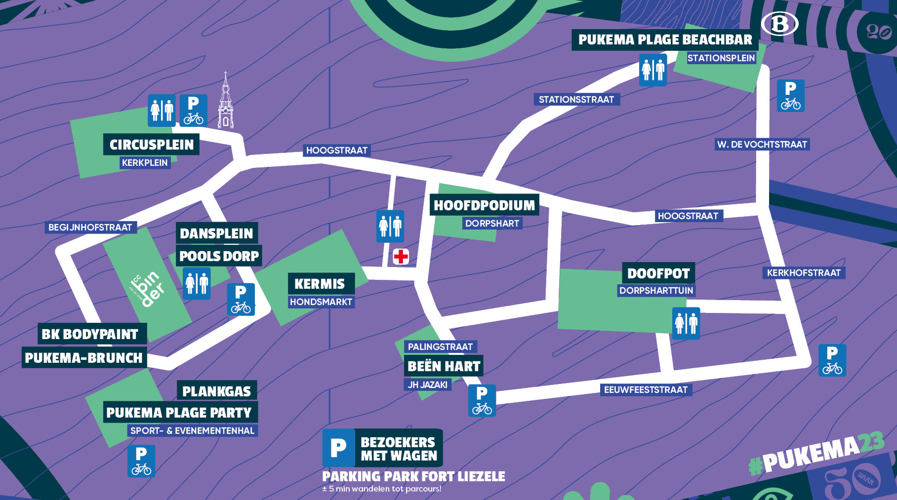 plannetje met daarop de Pukema-site schematisch weergegeven